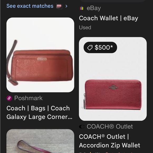 Coach Classic Maroon Leather Wallet - Picture 8 of 8